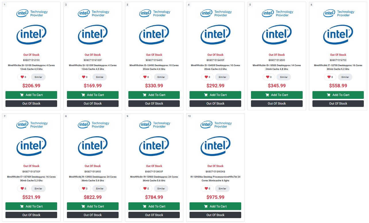 CPUs Intel Core i9-13900KS
