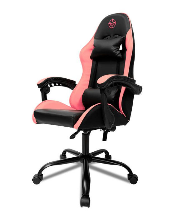 cadeira tgt heron rosa e preto