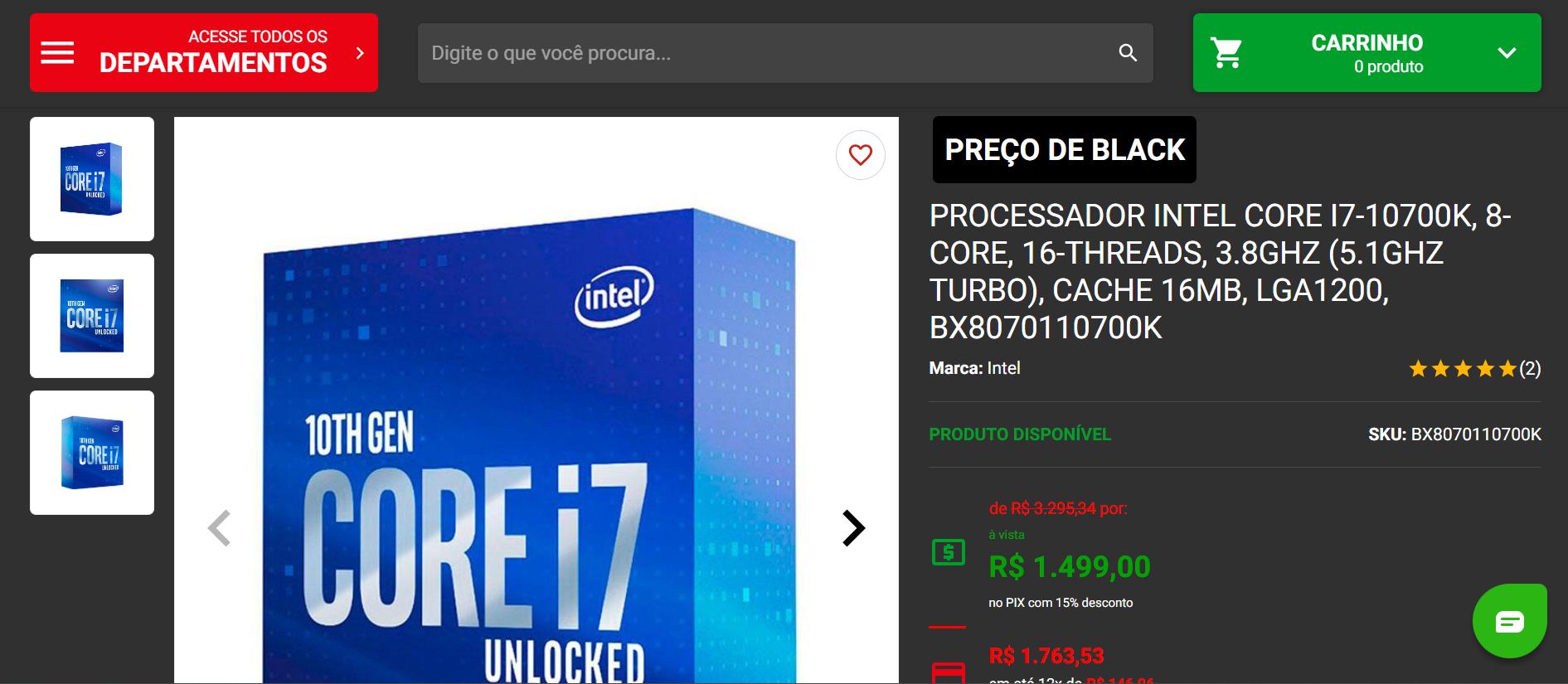 Intel Core i7 10700K 