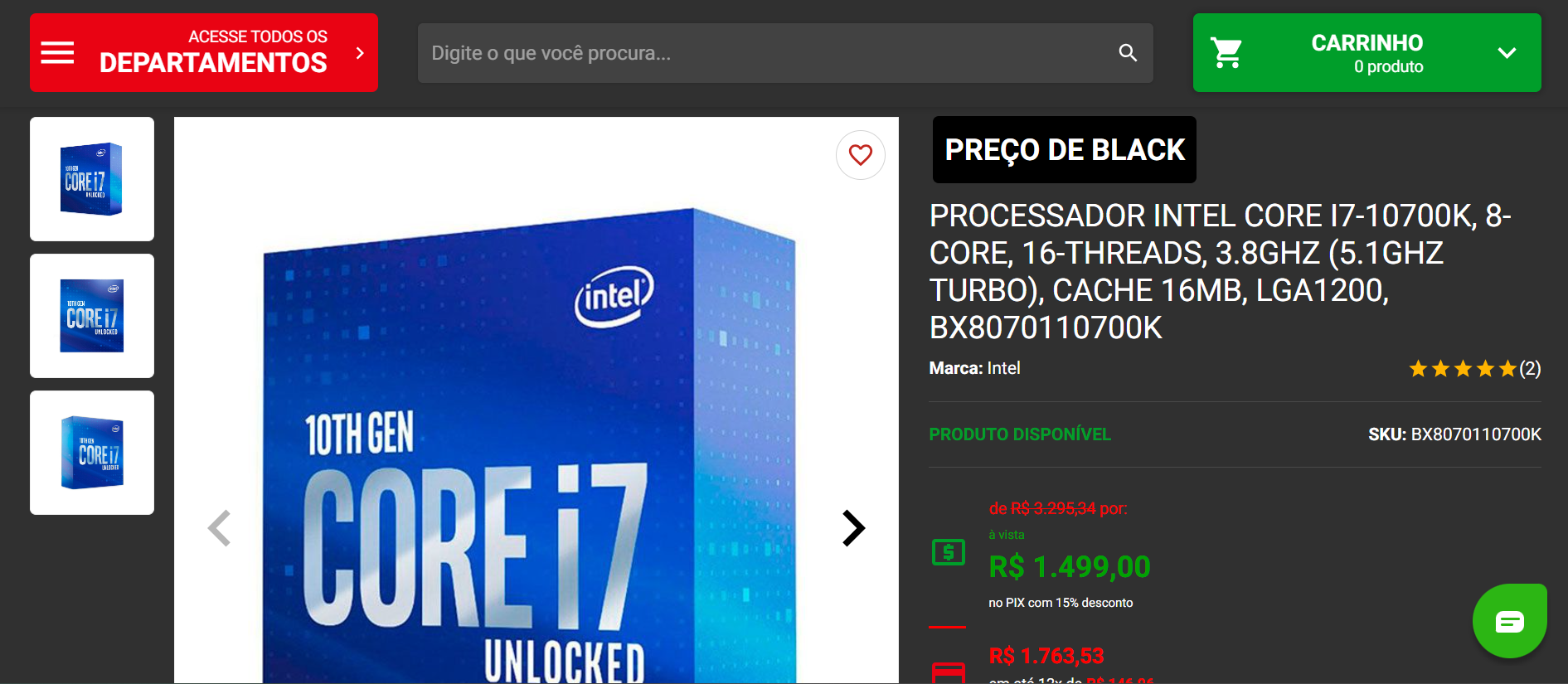 Intel Core i7 10700K