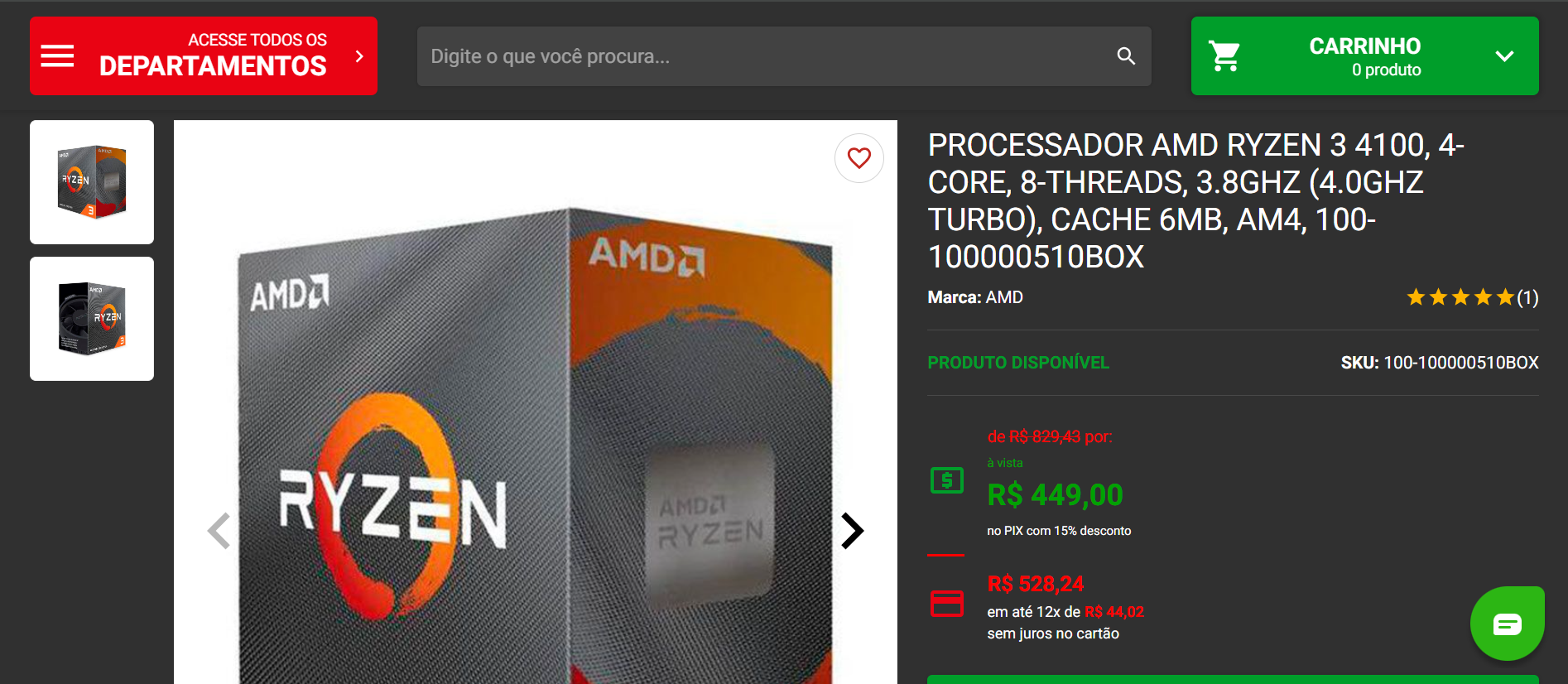 processadores AMD Ryzen na Black Friday