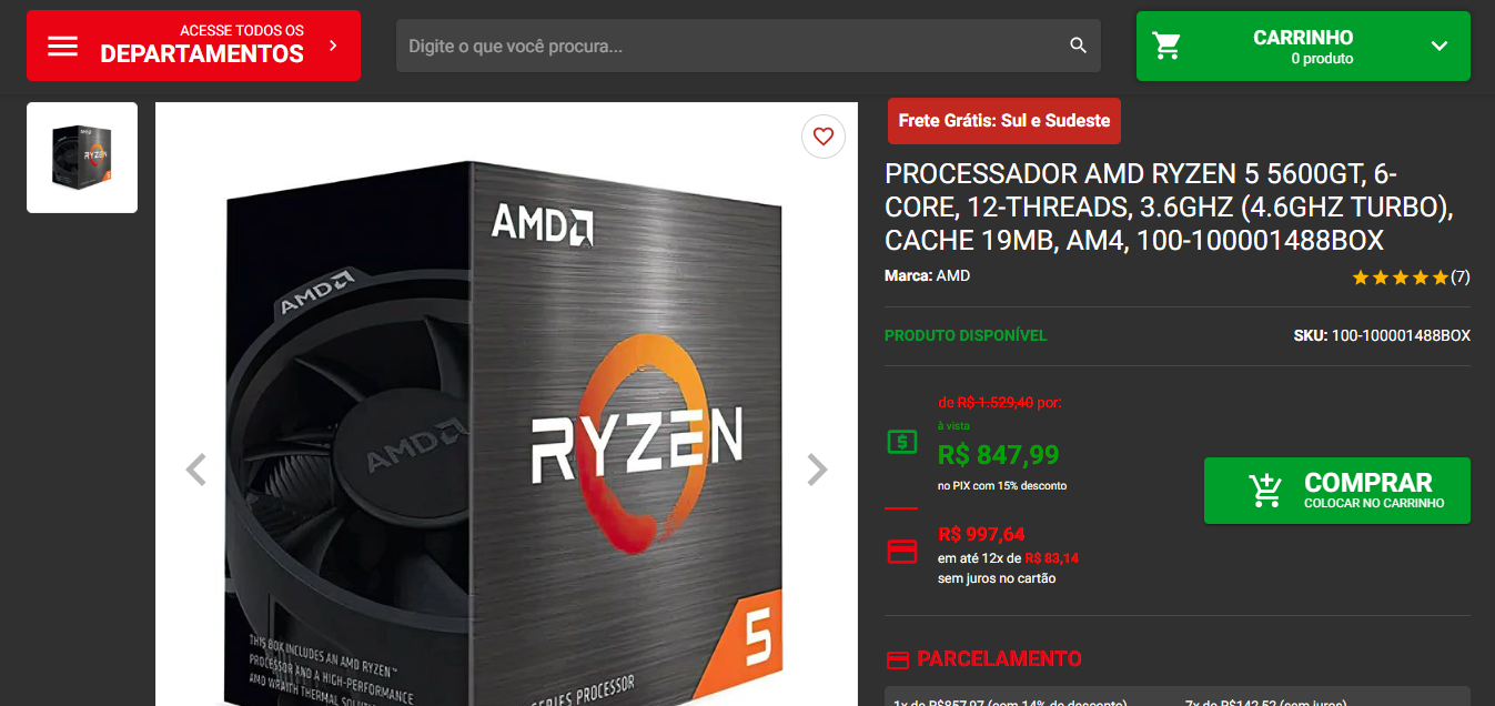 AMD Ryzen 5 5600GT