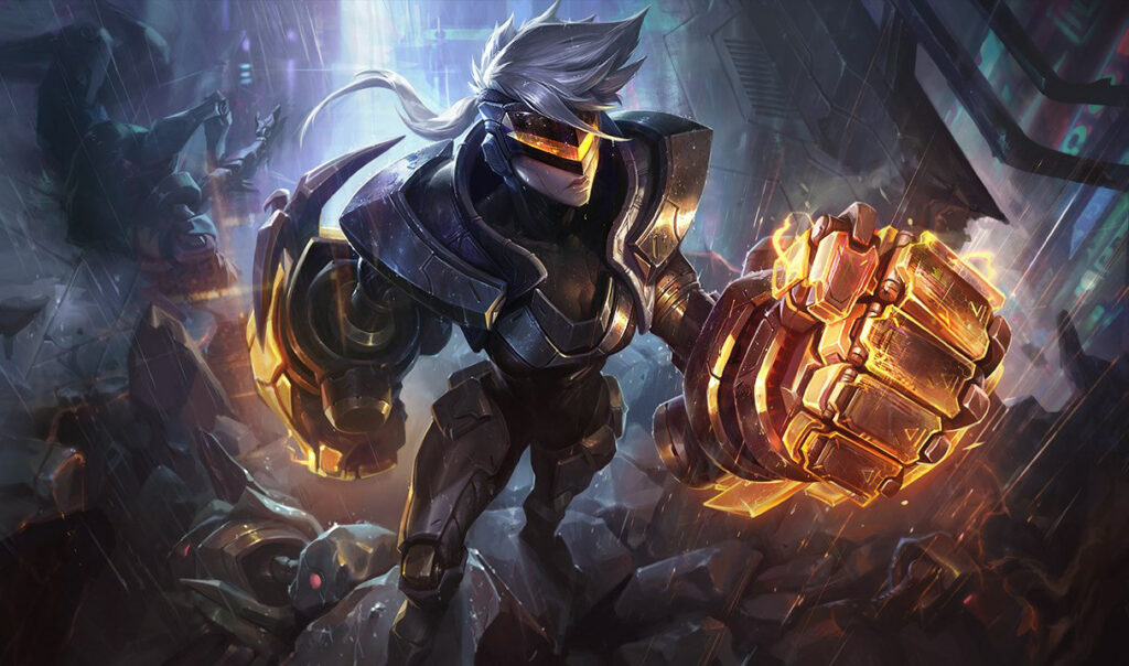 arte da skin Vi Projeto