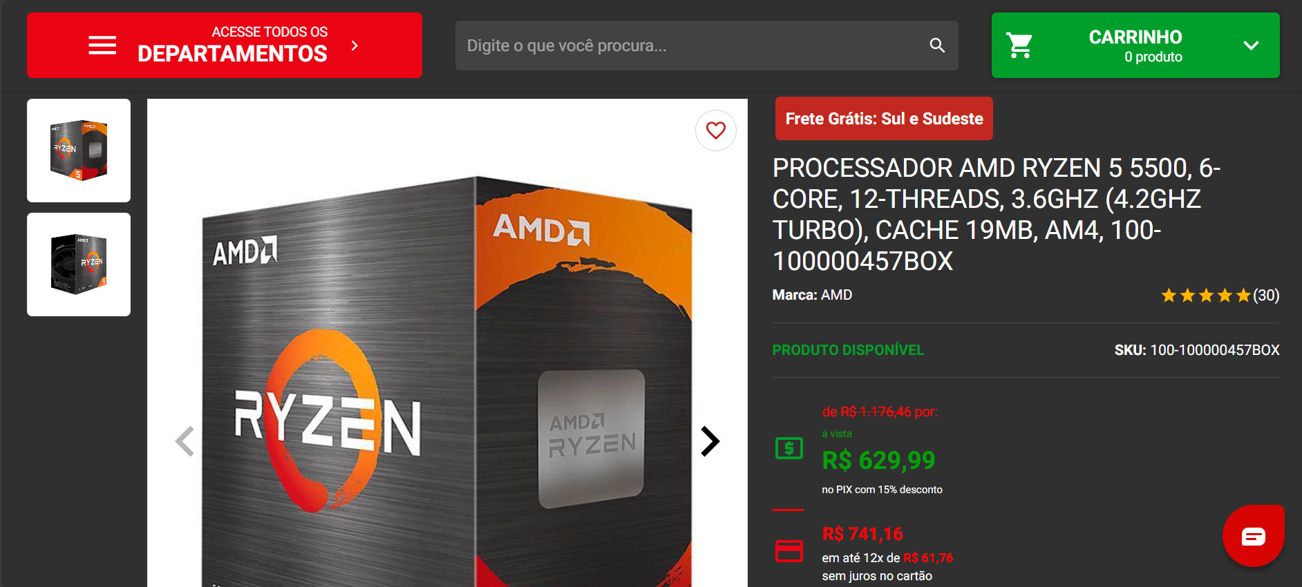 AMD Ryzen 5 5500