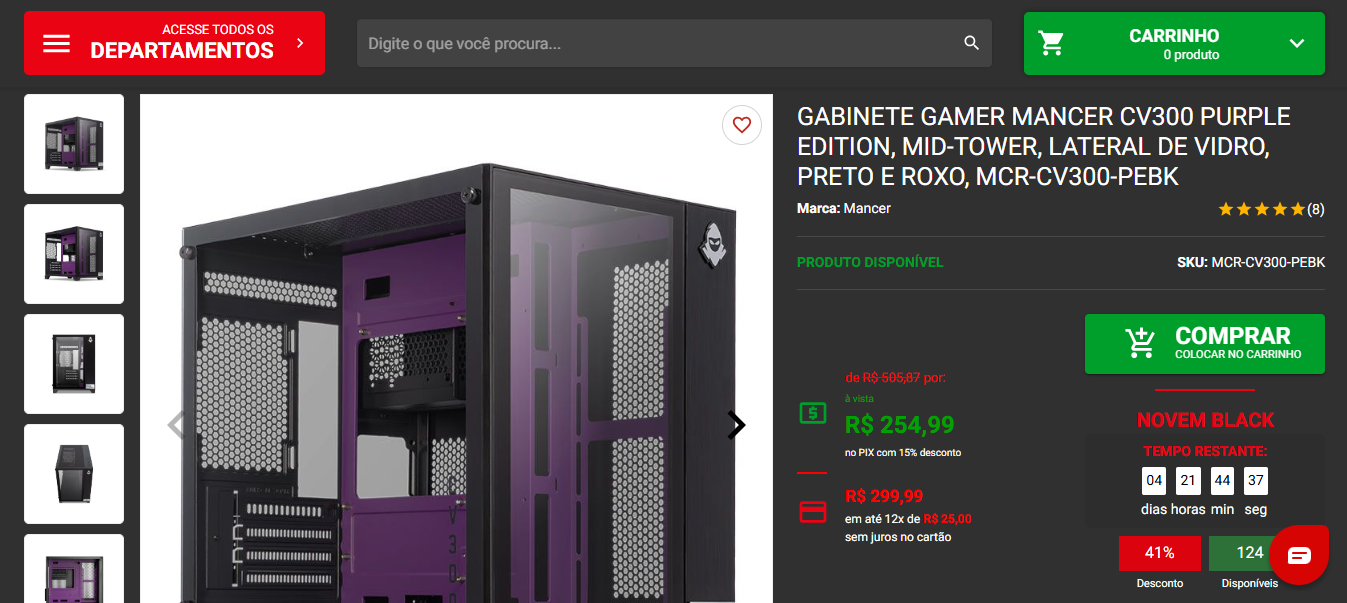 Gabinete gamer