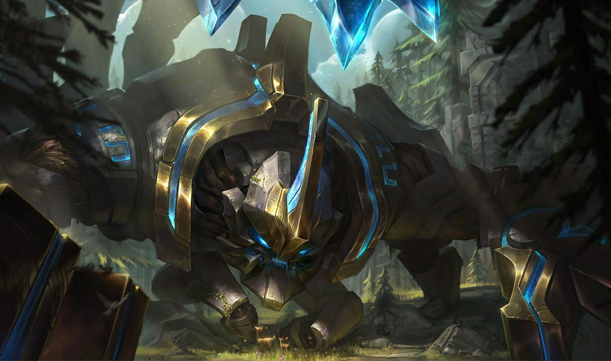 imagem da skin de Skarner de LoL