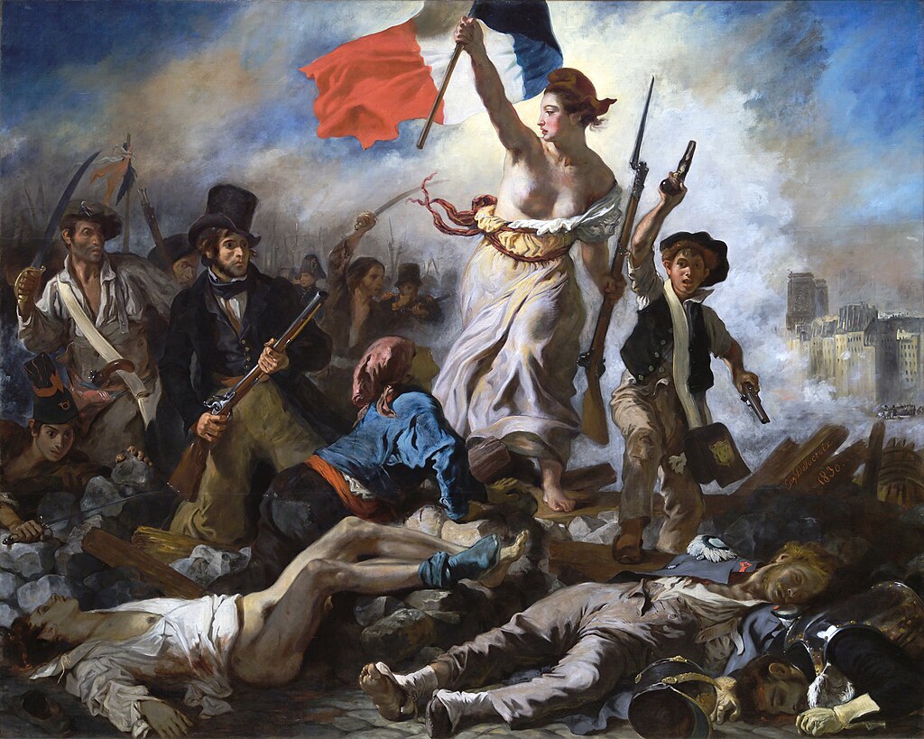 pintura sobre a revolução francesa entitulada "A Liberdade guiando o povo" que inspirou Arcane