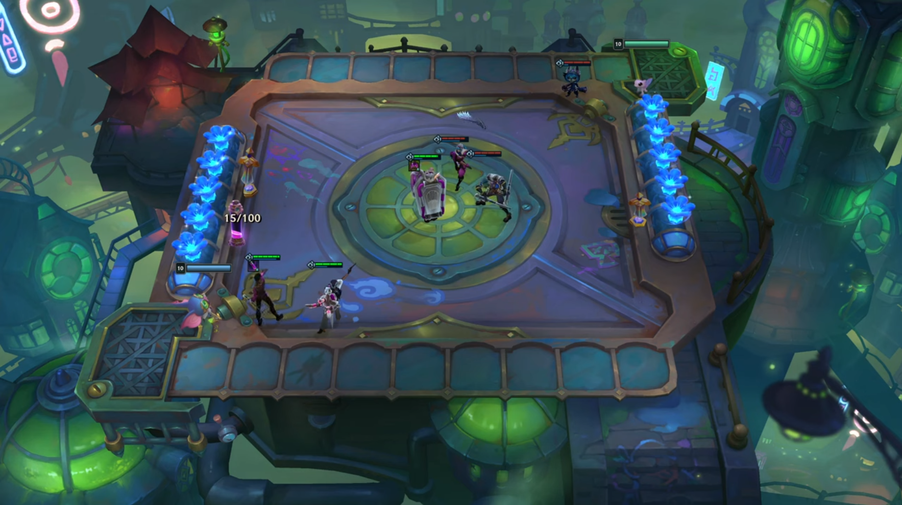 imagem in game do set 13 de TFT baseado em Arcane