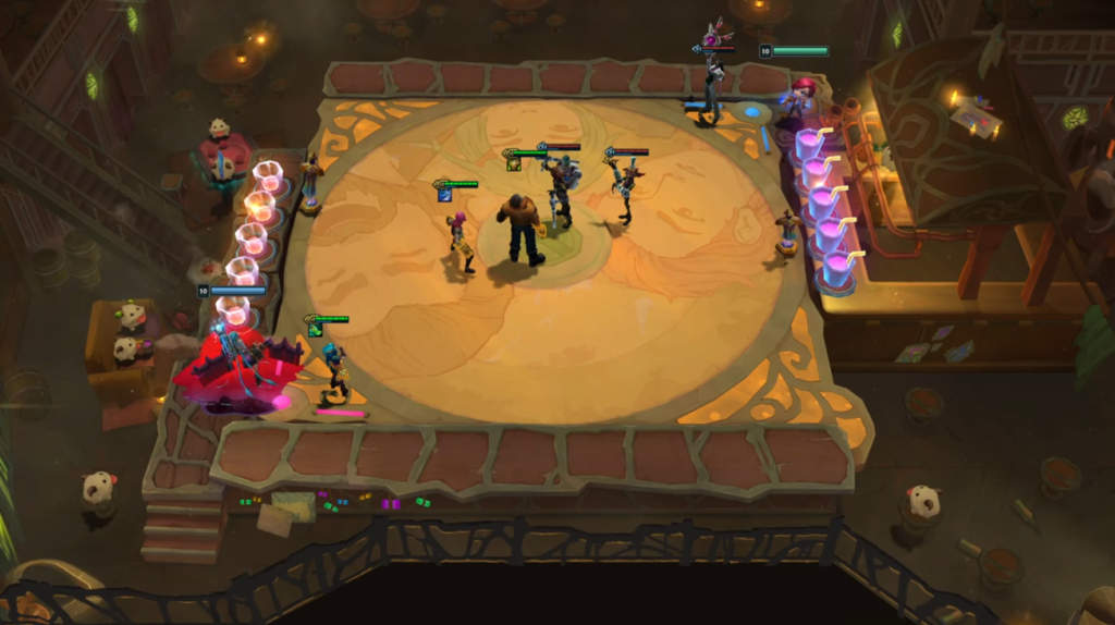 imagem in game do set 13 de TFT baseado em Arcane