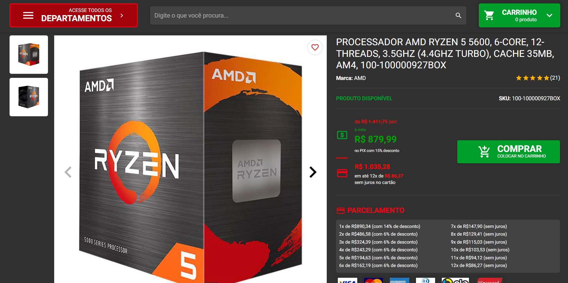 AMD Ryzen 5 5600