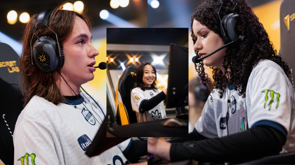 jogadoras do MIBR no palco do VALORANT GC 2026