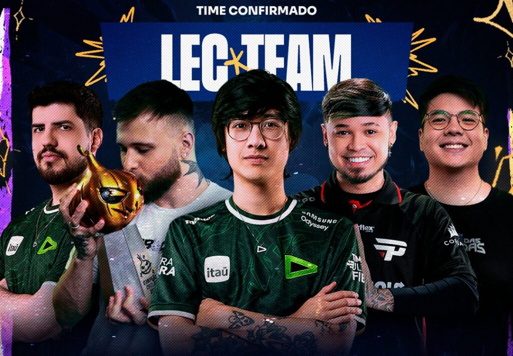 image informativa do time LEC que jogará CBOLÃO, campeonato de LoL